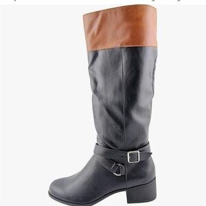 Style & Co Vedaa black and brown women's boots, 

Size 5.5M  
New in Box